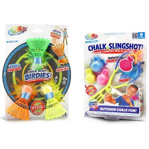 Lanard Chalkie: Blast Birdies & Sling Shot - 2 Pack Outdoor Chalk Toys, 3+ - 1 of 4