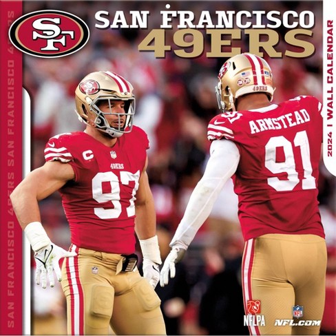 Nfl San Francisco 49ers 12x 12 2024 Wall Calendar : Target