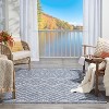 Nourison Versatile Solid Diamond Indoor Outdoor Flatweave Area Rug - 3 of 4