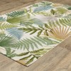 Captiv8e Designs Navarre Layered Tropical Leaves Green/Ivory Indoor/Outdoor Area Rug - 3 of 4