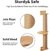 FUKUMARU Cat Activity Tree with Scratching Posts, Wall Mounted Jute Scratcher Pine Hammock - 3 of 3