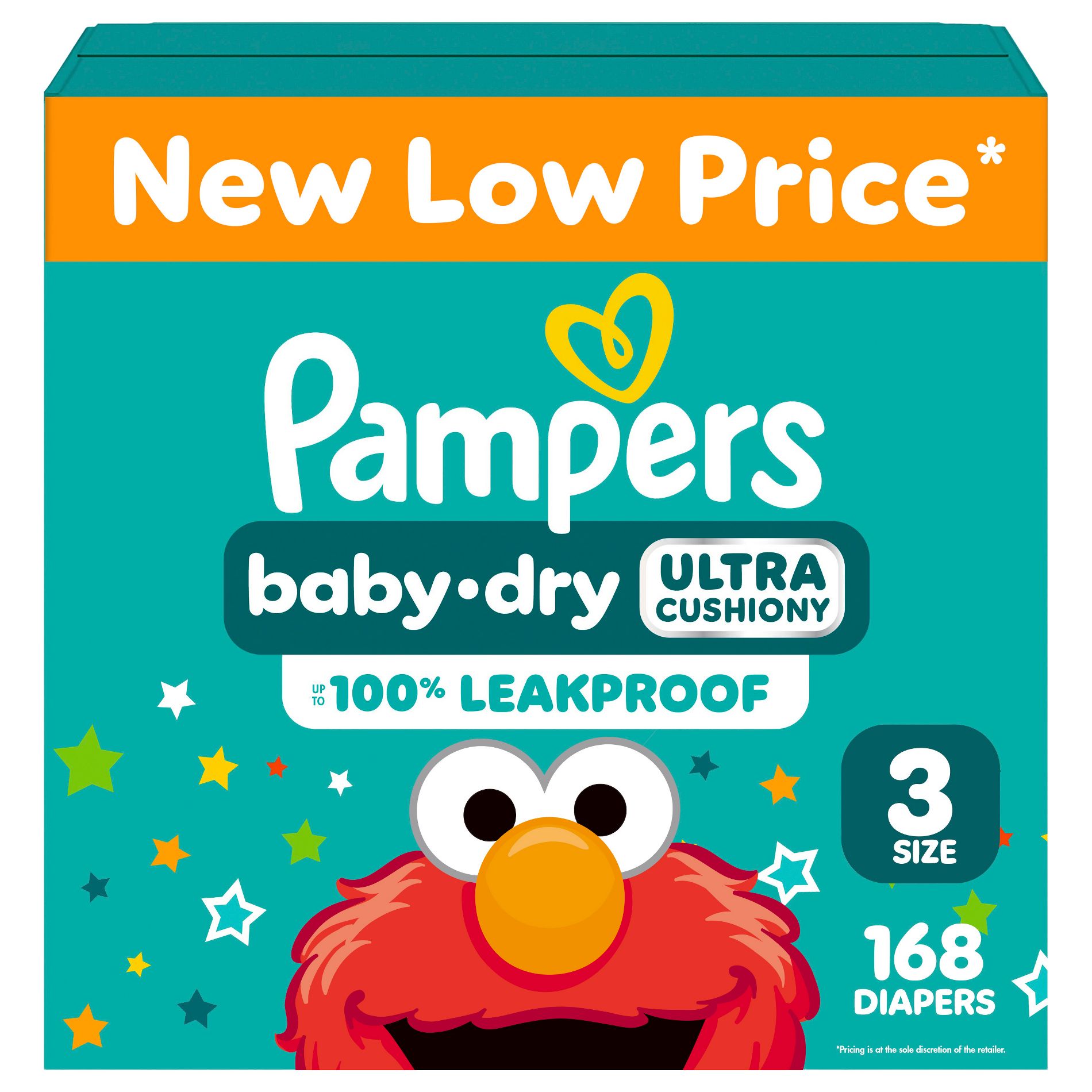 Pampers Baby Dry Diapers Pack Size 3 - 168ct