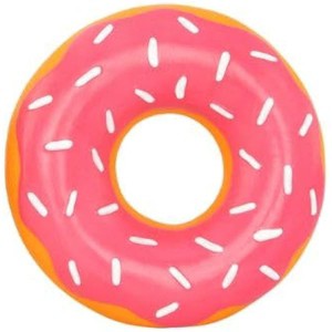 ZippyPaws Latex Donutz - Durable Dog Chew Toy, Latex Rubber Chew Ring Toy for Puppy Teething - Strawberry Donut - 1 of 1