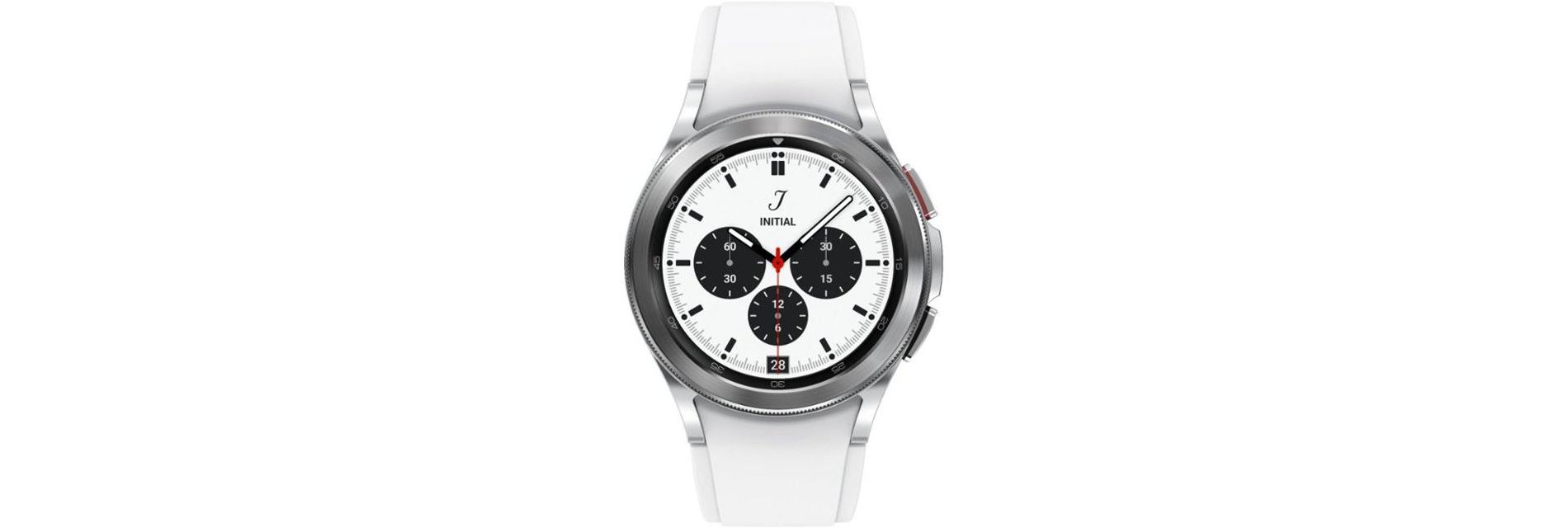 Refurbished: Samsung Galaxy Watch4 Classic 16GB R885 Silver GPS + Cellular Smartwatch - Seller Refurbished