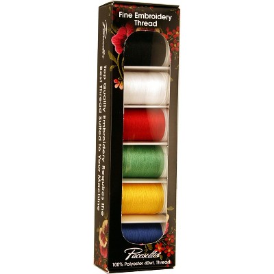 Brother Pacesetter Fine Embroidery Thread, 6 Spools