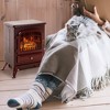 NAYSAYE Indoor Fireplace Freestanding Stove with Realistic Flame Effect for Living Room, Red, 16.25"*11"*21.5" - 2 of 4