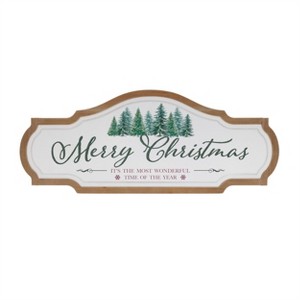 Framed Metal Merry Christmas Sign 27.5"L - 1 of 1