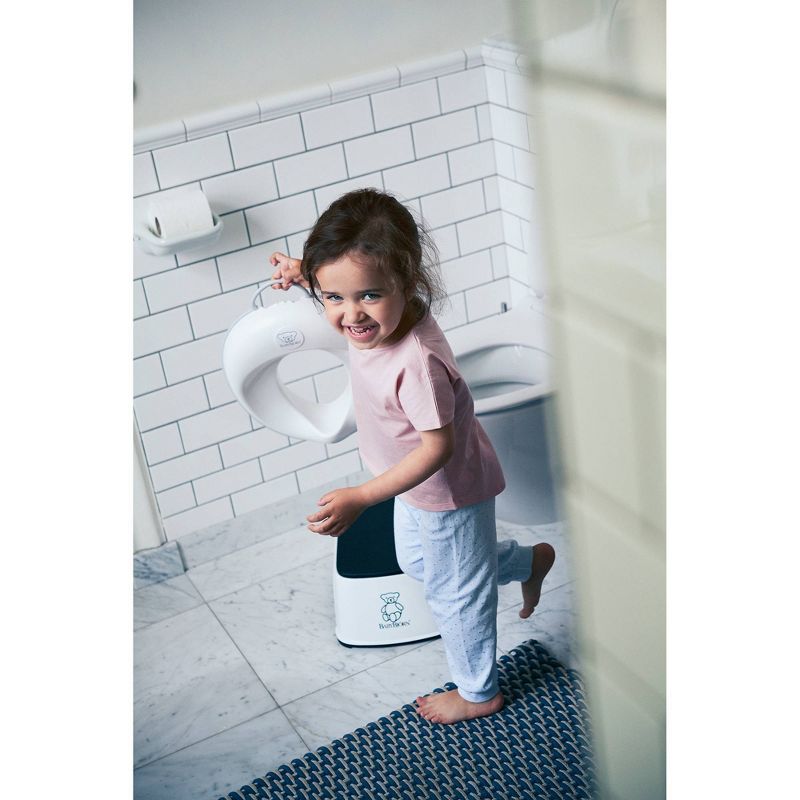 BabyBjorn Toilet Training Seat - White/Gray, 3 of 6