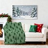 Lomsoe Christmas Throw Blanket Xmas Tree Flannel Blanket Soft Cozy Blankets for Winter Holiday Home Bed Sofa Couch Chair Camping - 4 of 4