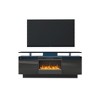Sapphtopaz High Gloss TV Stand for TVs Up to 70" Storage Cabinet with Compartment Fireplace TV Stand with Heat and Color Change for Living Room - 2 of 4