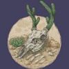Women's Design By Humans Deer Cactus 2 By kelelowor Racerback Tank Top - 2 of 3
