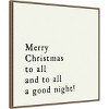 Amanti Art 30"x30" Merry Christmas To All by Amanti Art Portfolio Framed Canvas Wall Art - 2 of 4
