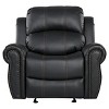 Charlie Faux Leather Glider Recliner Club Chair - Christopher Knight Home: Upholstered, Spot Clean, Foam Fill, Wood Frame - 2 of 4