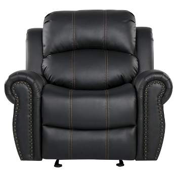 Charlie Faux Leather Glider Recliner Club Chair - Christopher Knight Home