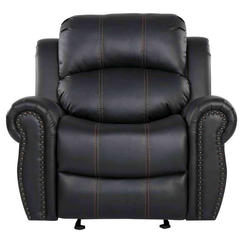 Charlie Faux Leather Glider Recliner Club Chair - Christopher Knight Home, 1 of 6