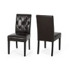 Set of 2 PU Badin KD Dining Chair Upholstered-Christopher Knight Home - 2 of 4