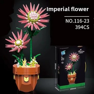 Wizardi Plant Building Brick Kit - Imperial Flower F07N11-21-23