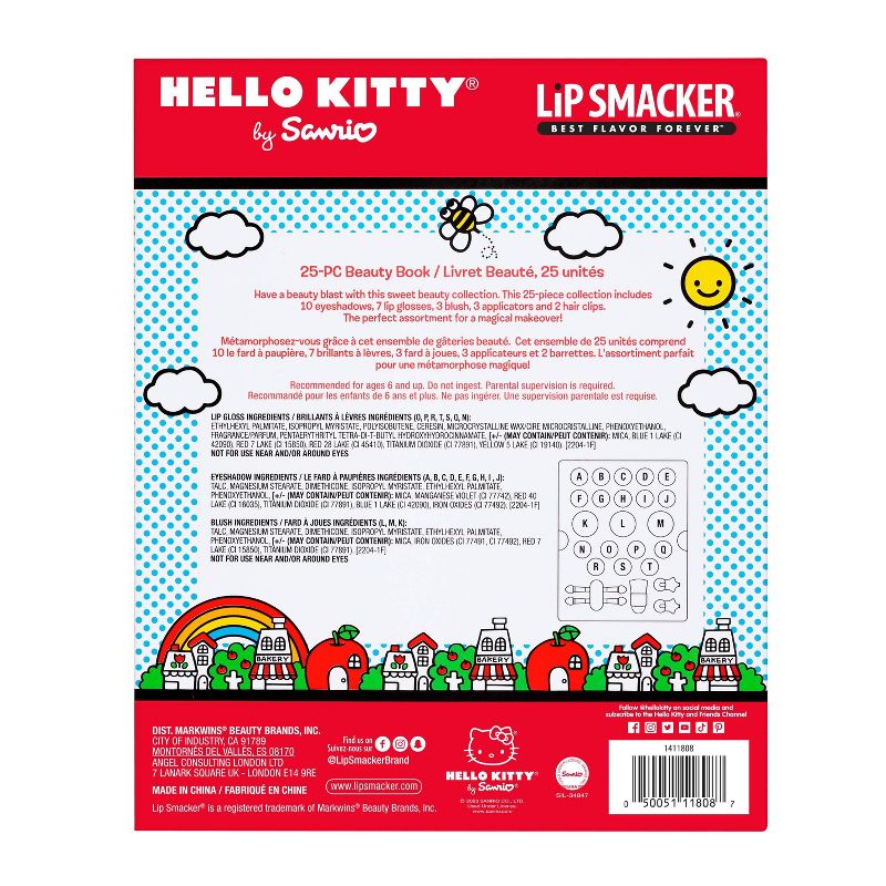 Lip Smacker Hello Kitty Beauty Book Cosmetic Set - Pink - 0.81oz/25pc, 5 of 6