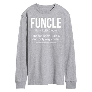 Men's - Instant Message - Funcle Defintion Long Sleeve Graphic T-Shirt - 1 of 4
