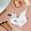 Unique Bargains Ostrich Feather Half Face Party Mask White 1 Pc - 4 of 4