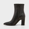 Women's Donna Ankle Boots - A New Day™ Black - image 2 of 3