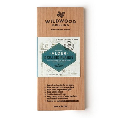 Wildwood Grilling 2pk 5" x 11" Alder Plank