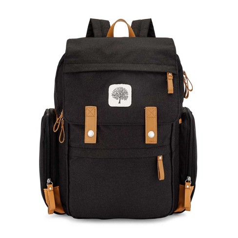 Parker Baby Co. Large Diaper Backpack Birch Bag - Black : Target