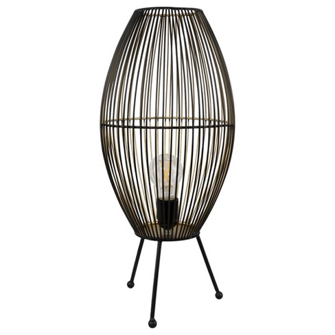 Northlight Oval Cage-style Iron Table Lamp - 20