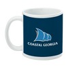 College of Coastal Georgia Primary Logo Ceramic Coffee Mug Novelty Gift Mugs for Coffee Tea and Hot Drinks 11oz White - 3 of 4
