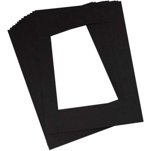 Pacon Pre-cut Mat Frames, 9 X 12 Inches, Black, Pack Of 12 : Target