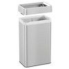 iTouchless Open Top Trash Can with Dual AbsorbX Odor Filters 18 Gallon Silver Stainless Steel - 4 of 4