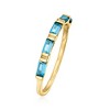 Pure Collection by Ross-Simons 0.40 ct. t.w. London Blue Topaz Ring in 14kt Yellow Gold - 3 of 4