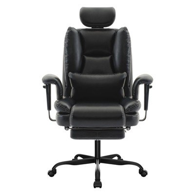 BDELITE Office Chair PU Leather Computer Chair with Lumbar Support and High Backrest-20.87*21.26*47.64 inch