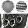 Unique Bargains Round Mesh Trim Subwoofer Grille Horn Speaker Protective Cover Silver Tone 2 Pcs - 2 of 4