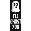 Halloween I'll Ghost You Men's Black Sleep Pants - 2 of 4