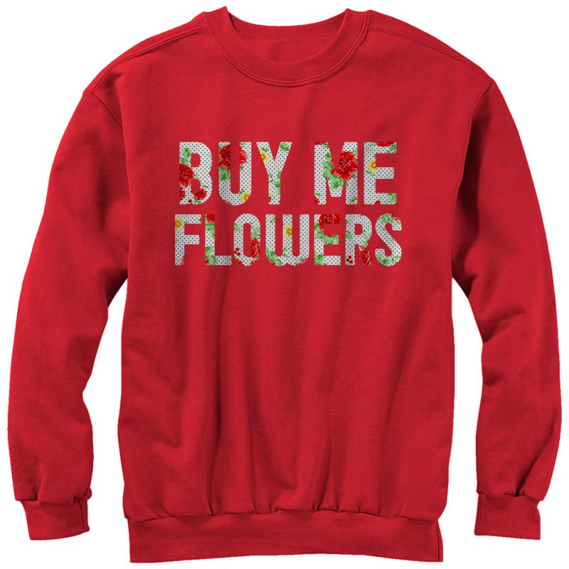 Men's Lost Gods Buy Me Flowers Sweatshirt, 1 of 4