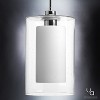 Urban Ambiance Luxury Contemporary Pendant Light,  13.5"H x 7.75"W,  Polished Chrome Finish, UHP2262 - 3 of 4