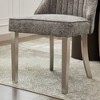 PAGED Dining Chairs Set of 2 Modern Living Room Chair with Wooden Legs and High Back, Upholstered Dining Room Chair for Kitchen - 4 of 4