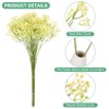 Unique Bargains Artificial Baby's Breath Faux Gypsophila Plastic Bouquets Real Touch Flowers 22.8" - 2 of 4
