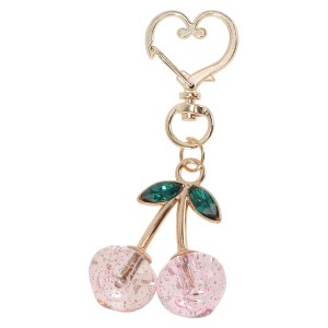 Unique Bargains Crystal Cherry Handbag Charm 1 Pc - 1 of 4