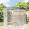 vidaXL Bird Cage Anthracite 215 x 208 x 247 cm Galvanized Steel - 4 of 4