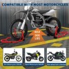 Heavy Duty Motorcycle Lift Stand Set Front and Rear Wheel Paddock Stand with Adjustable U and L Swingarm Spool 900 Lb Capacity for Bike Maintenance - 4 of 4