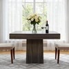 31.5" Square Farmhouse Dining Table for 4 - Small Kitchen Table with Pedestal Base, Perfect for Dining Room, Living Room(Only Table) - 3 of 4