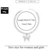 Butterfly Necklaces Jewelry Rhinestone Crystal Choker Chain for Women - 4 of 4