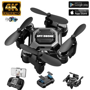 TopComfy Baby and Toddler Learning Toys Mini Foldable Drone With Camera Altitude Hold Flips Headless Mode Portable for Kids, Black, 7.87"*5.51"*2.76" - 1 of 4