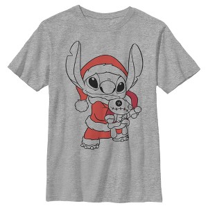 Boy's Lilo & Stitch Scrump and Santa T-Shirt - 1 of 4