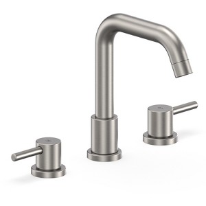 Bathroom Faucet, 8 Inch 3 Hole Faucet for Vanity Sink, Lavatory Basin Faucet with 2 Lever Handles, Pop Up Drain, 360 Degree Swivel Spout - 1 of 4