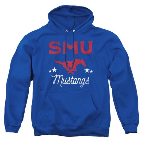 Southern Methodist University Official Mustangs Adult Pull-Over Hoodie, Royal Blue - image 1 of 4