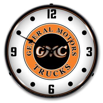 Collectable Sign & Clock | GMC Trucks Vintage LED Wall Clock Retro/Vintage, Lighted