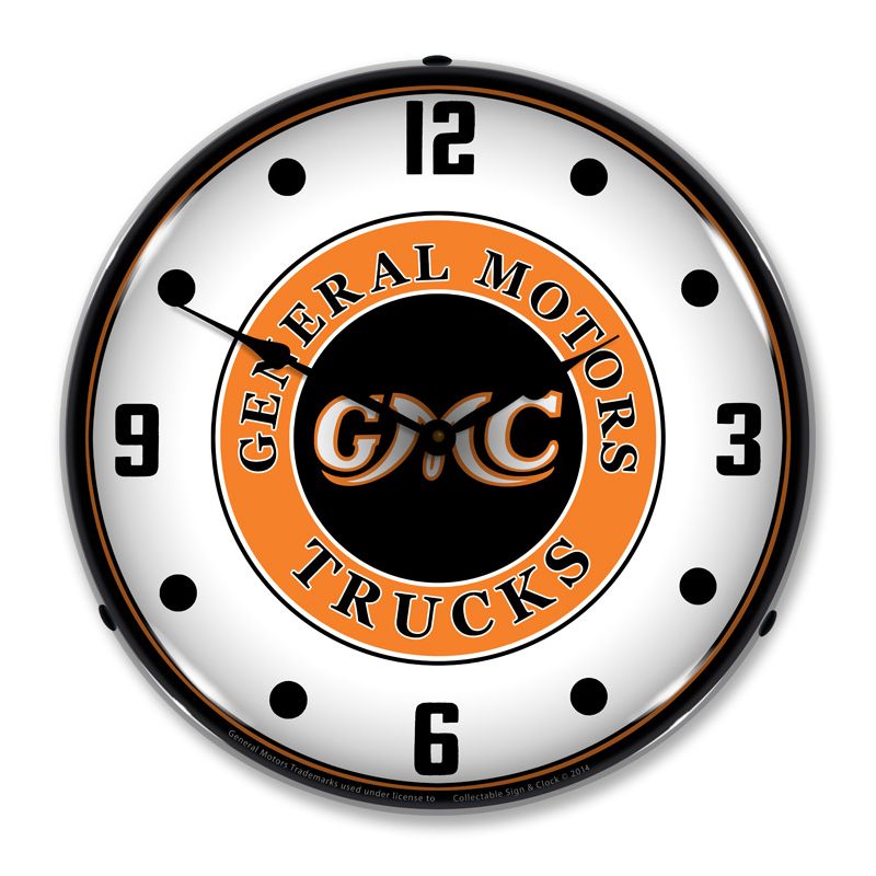 Collectable Sign & Clock | GMC Trucks Vintage LED Wall Clock Retro/Vintage, Lighted, 1 of 4